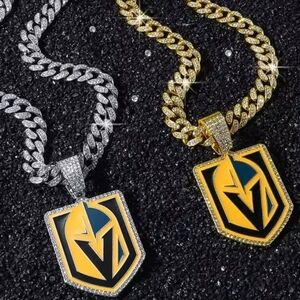 Vegas Golden Knights Iced Out Chain Necklace 20" Or 24" Choose Your Size